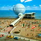 Image for article titled These Vintage Postcards Were Invaded By Aliens